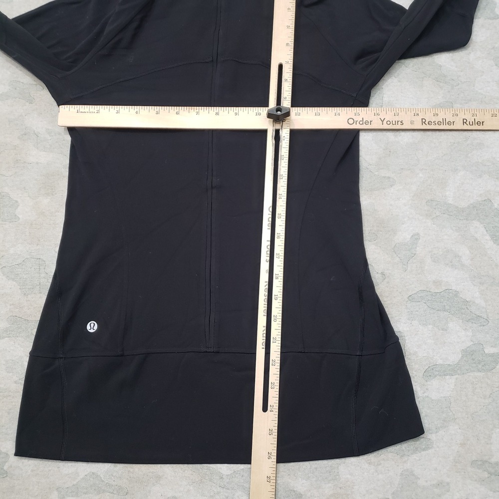 Lululemon Jacket Women 8 Black Contour Full Zip Activewear Gym Yoga Fitness - Picture 5 of 8